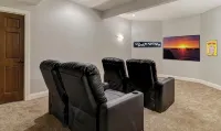 New!! Luxury Throughout. Sleeps 12. Just 5 Miles to ND. Theater. Bar. Hot Tub. - 5-Star