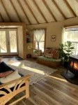 One-Of-A-Kind Yurt Surrounded by Waterfalls