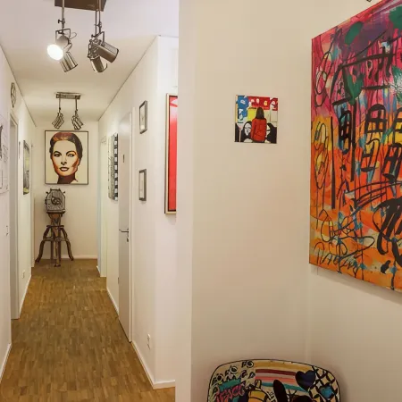 ART City-Studio 12 Kassel Fulda-Ufer, 3 bedrooms, terrace, balcony, up to 8 persons