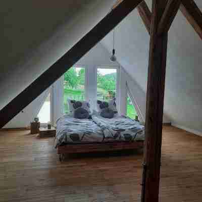 Modern vacation apartment "Tanzsaal" Living in a listed half-timbered house Rooms