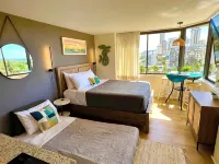 Waikiki Beach Designer Studio with Amazing Views - 2-Star