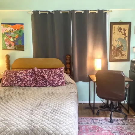 Hot Tub Private Studio- 1BR/1BR- Historic Tree Streets- 2 min drive to downtown