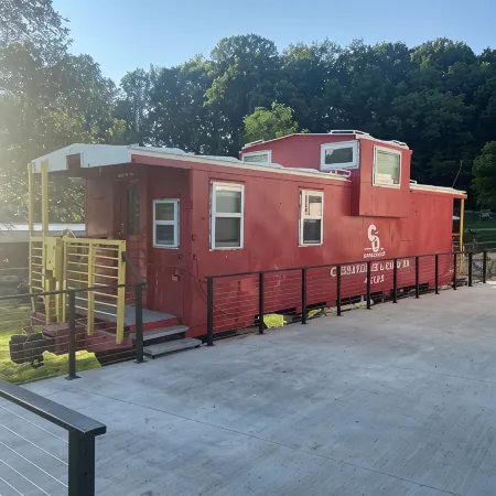 The C&O Caboose at Cantrell Station, Minutes to Fayetteville!