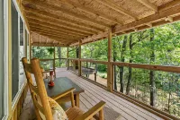 Cozy Creekside Cabin w/ Wraparound Covered Deck and Barrel Sauna - Chalets