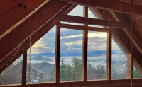 夢想多莉塢和蓋特林堡美麗山景配有熱水浴缸木屋 - 山景