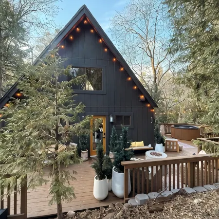 Secluded A-Frame, Fire Place, Hot Tub
