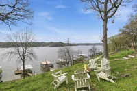 Lakefront Home w/ Private Dock, Great Views, Huge Deck & Water Toys - WLAN