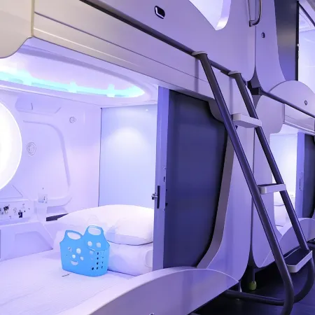 Hey Bear Capsule Hotel (Xinbei Taipei Bridge Metro Station) Отели рядом с достопримечательностью «Guangfu Gong Temple»