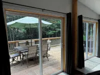 Waterfall View from Secluded 4 Bed Cabin in East Branch, NY with Mountain Views