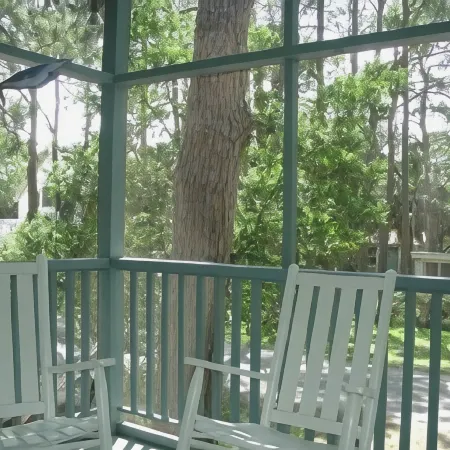 Beach-Chic Apt. for Two - SLEEP NUMBER BED - Porch Rockers - Short Walk to Beach