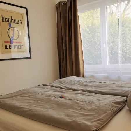 Stylish and bike-friendly vacation apartment for up to 4 people in Weimar