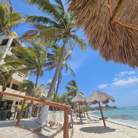 Penthouse-Balcony w Hammock, Direct Ocean View, Half Moon Bay, Akumal