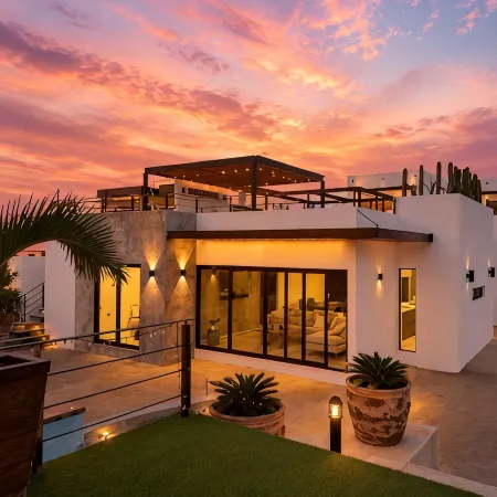 Modern, Clean & Airy Beach Retreat with Pool and Rooftop Ocean Views