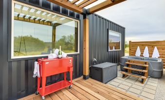 Remote Strawn Container Home with Hot Tub!