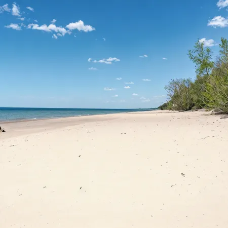 All The Waters Retro Home on Lake Michigan- PRIVATE BEACH-Large, shaded backyard