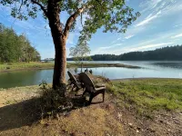 Cozy Forest Escape w/ Hot Tub • Private Trails & Gnome Walk • Near Beach