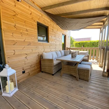 Wassermann vacation home with box-spring beds and large terrace