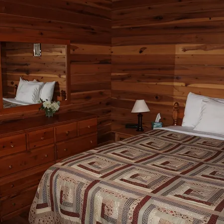 Jackson Cabin is a beautiful 3-bedroom, 2-story log cabin!