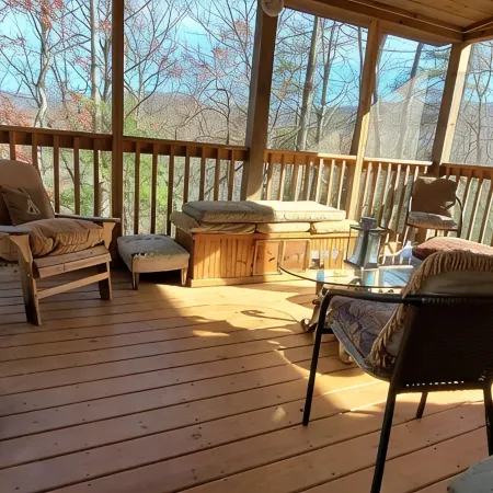 Cozy Cabin on 11 Acres w/ Lake&Mtn Views. Wifi, Great Cell Svc Moderated AC.