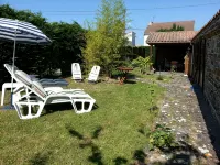 Pretty renovated farmhouse in a garden near the sea