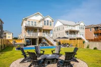New Nags Head Remodel! Heated Pool - Hot Tub- Fire Pit. Steps to Beach. Dogs ok. - 2 estrellas