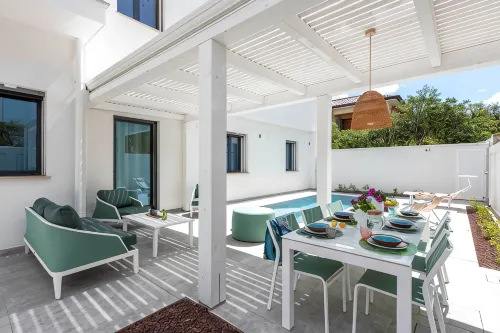Mondello, Villa Blu with swimming pool (7 min from the beach) - 4-Sterne