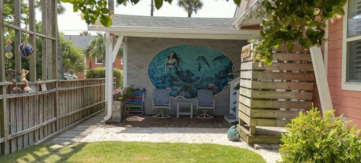 Tiny but perfect, super close to the beach. Hotels in Folly Beach