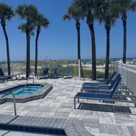 Stunning Beach Views from Balcony in Upscale Beachfront Condo with Pool and Spa