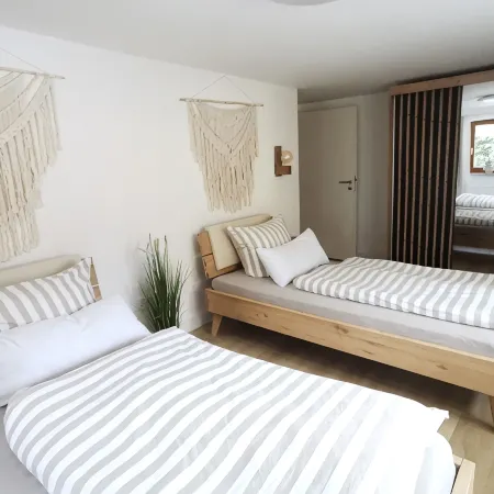 Garden view apartment with pool and children's playground