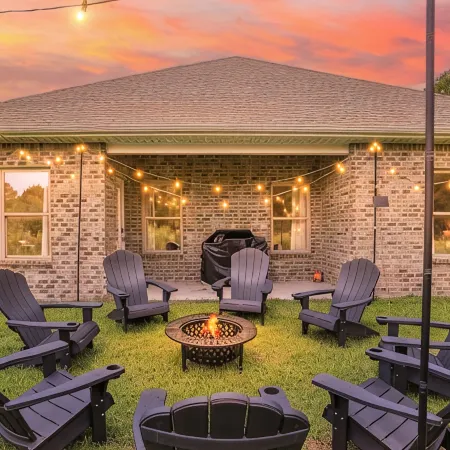 Hearth & Haven 4BR w/ Game Room + Fire Pit Walk to Foley Sports Complex