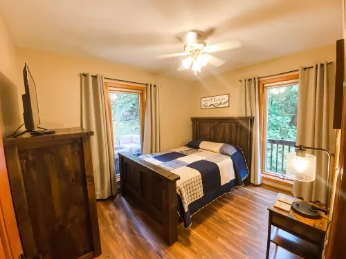 Rock Hill Retreat- a home with natural stone formations at every turn!