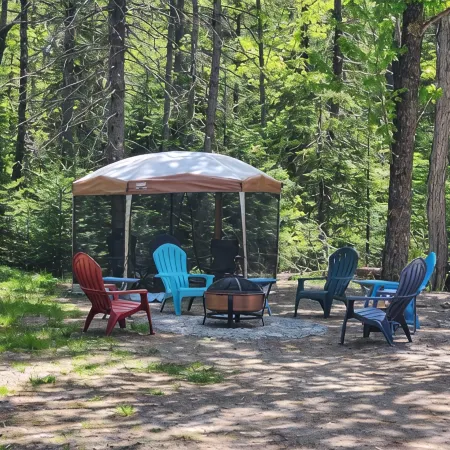 New Cabin on Pennamaquan River. Relax in comfort and privacy .