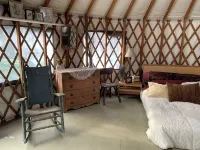 Cozy mountain yurt on an organic farm Hotels in Addison County