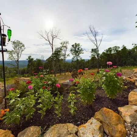 Beautiful modern cabin on top of the mountain with stunning sunset views.