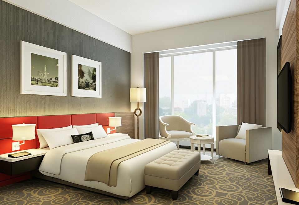 Raia Hotel & Convention Centre Kuching의 넓고 현대적인 로비 전경 이미지