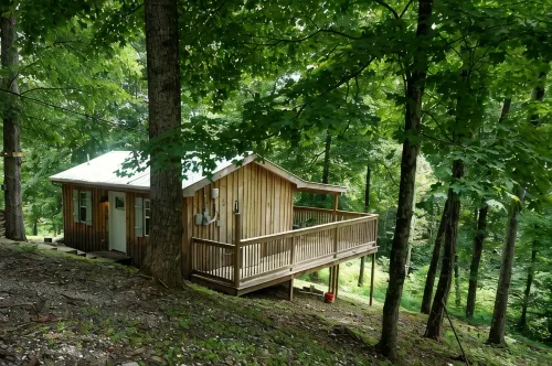 Retreat to Your Private Haven in the Trees - シャレー