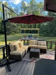 3 bedroom cabin in Chestertown with hot tub, fireplace, fire pit, wifi, and more