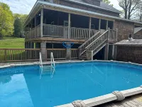 Six bedroom home with a hot tub, pool and an outdoor bar on a two acre lot. - Pools