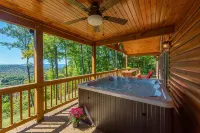 Stunning Mtn Views, Hot Tub+Fire Pit, Fireplace~Grill, WiFi, Private, Near Town! - 4-Star