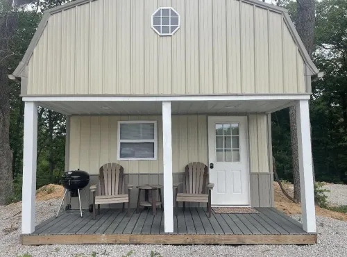 Tan cabin close to University of Central Missouri and Whiteman AF Base Hotels in Johnson County