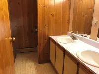 Great lodging for Penn State events and view of Lake Louise at Camp Golden Pond. - 2-Star