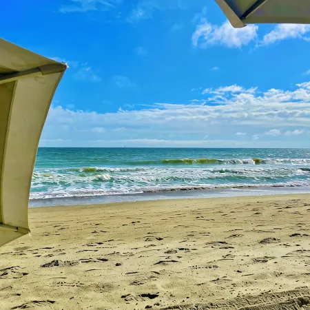 Truly Beachfront Condo. Right on the Ocean. 2 King Master Suites.4P,Free Parking