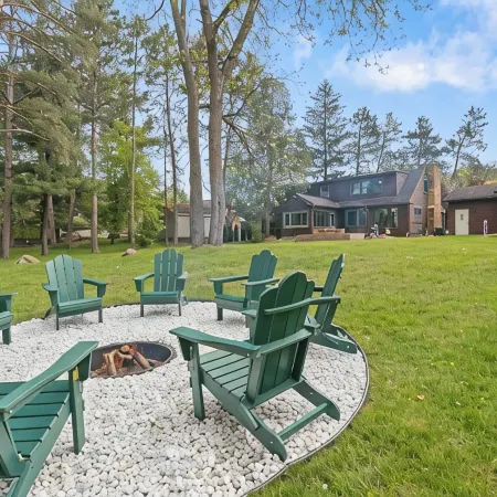 Game Room, Yard Games, and Bunks by Wisconsin River