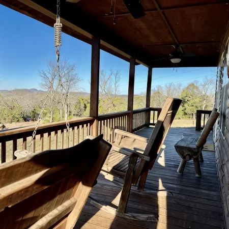 A two-bedroom mountain cabin with a priceless view