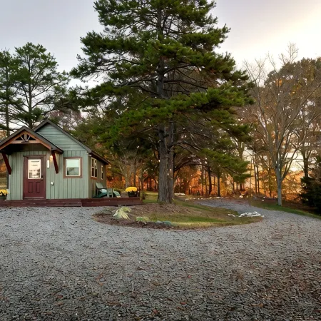 The 'Happy Go Fishing Cabin' at the Park Place (on Parks Rd)