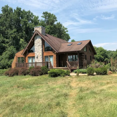 Charming 2-bedroom cabin close to Fair Hill on horse farm