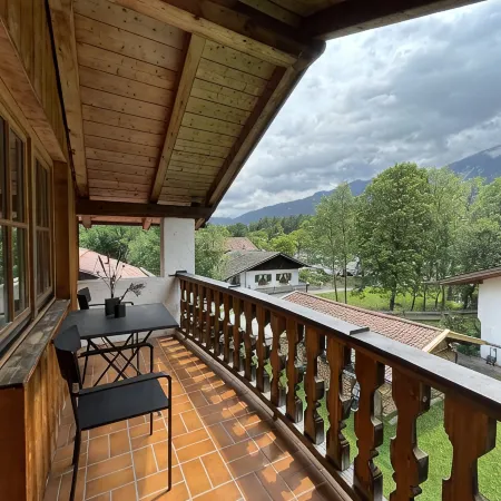 Design studio with a view of the Zugspitze