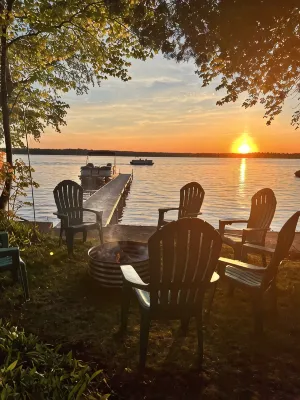 Private Cottage on Manistee Lake with beautiful lake views and sunsets. - 4-Star