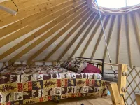 Magical Riverside Yurt, hot tub & the BRPW, pet friendly near Floyd, Va - WiFi