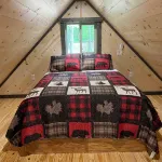 The Perch-Skywalk! Pet Friendly, 4-Bedroom Cabin on the Big Eau Pleine. - balcony